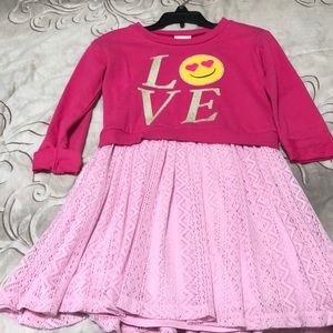 Pink kids girls dress